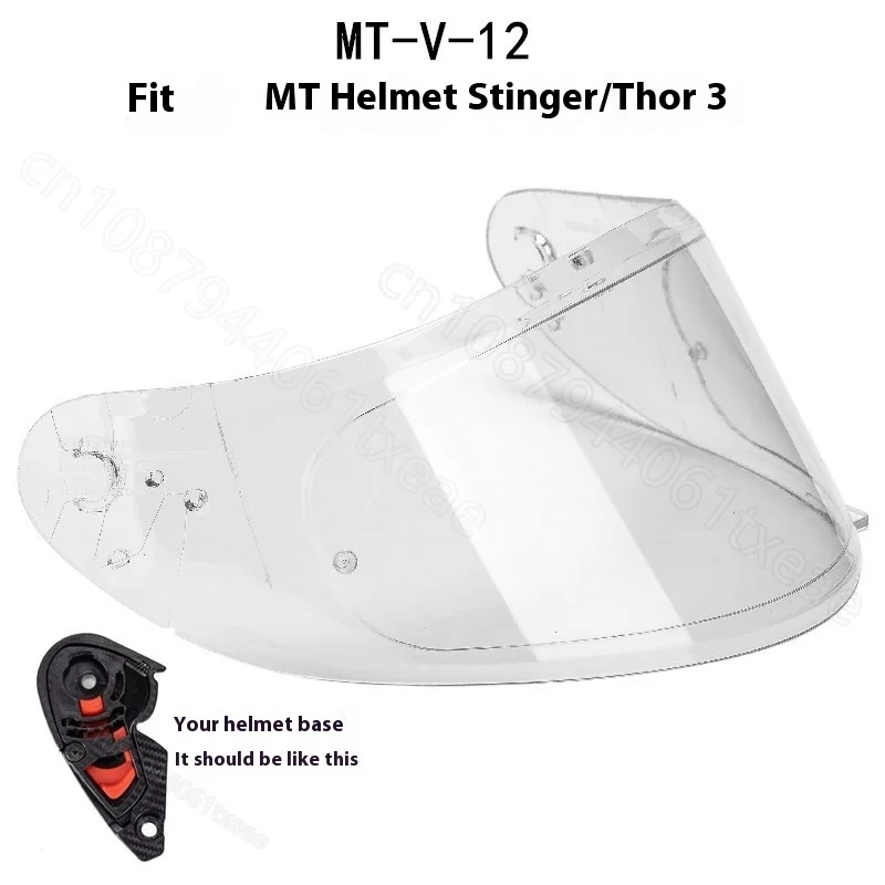 Helmet Parts motorcycle AccessoriesMT helmet lenses MT-V-12 lenses MT-V-12B lenses  New and old models