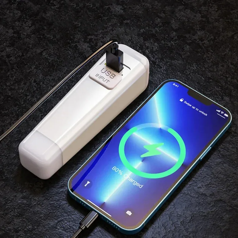 Outdoor Mini Portable LED Flashlight High Brightness Flood Light Long Life USB Rechargeable Waterproof Camping Light Flashlight