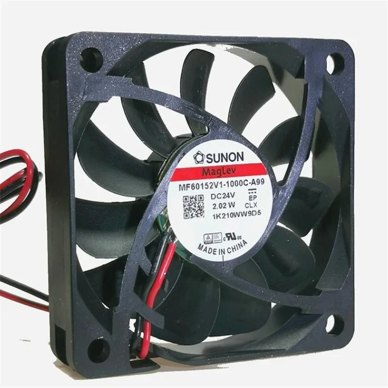 Wholesale: original sunon mf60152v1-1000c-a99 24v 2.02w6015 6cm two-wire cooling fan