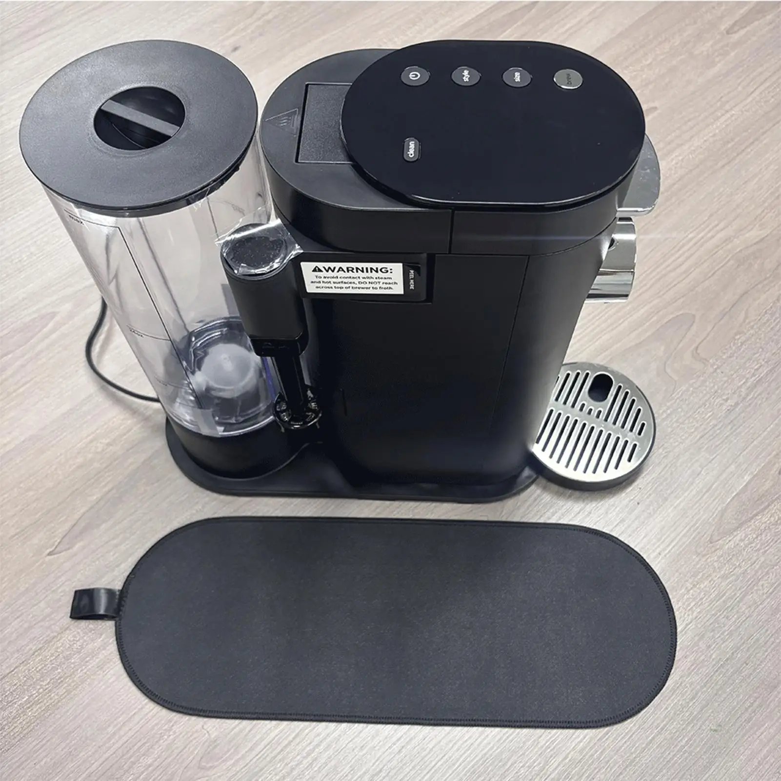 Anti-Slip Coffee Maker Mat for Counter 16.5x5.9 Inch Single Serve Coffee machine Slide Pad for Kitchen Countertop Organizer