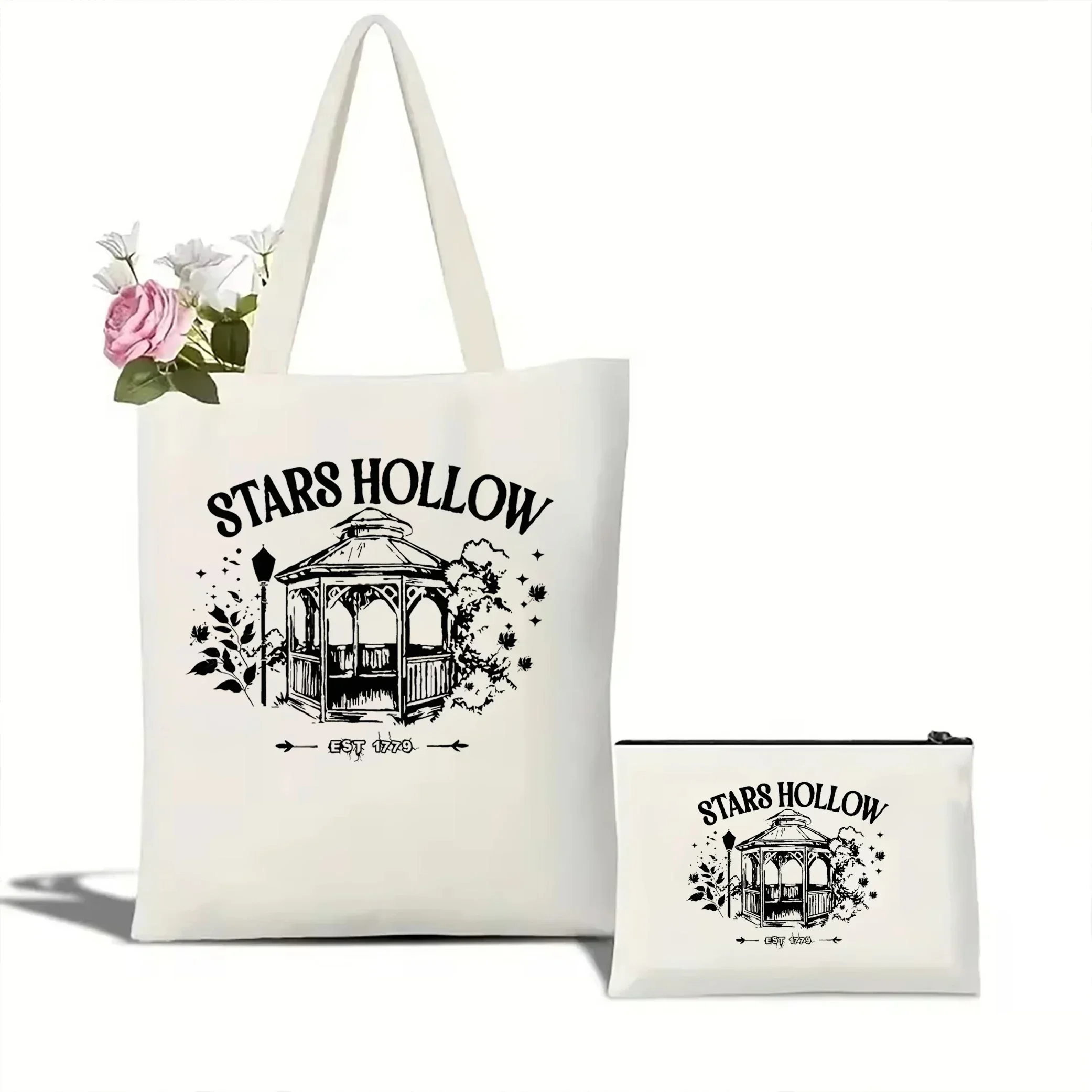 Stars Hollow Fall tote bag Gilmore Girls canvas bag Gilmore Girls Merch Gilmore Girls popularna torba na ramię Luke\'s Diner tote bag