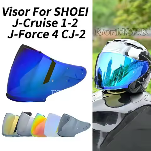 Helmet Visor for SHOEI J-Cruise 1 J-Cruise 2 J-Force 4 CJ-2 Motorcycle Helmet Lens Open Face Shield Viseria Capacete Moto Glasse