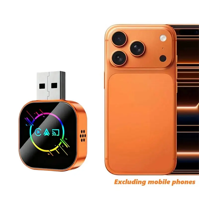 

Беспроводной адаптер Carplay 3 в 1: Mirror Link, Android Auto, Smart USB-донгл. Подключение Plug and Play. Преобразует проводной Carplay в беспроводной.