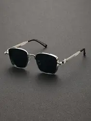 1PC Unisex Classic Square Frame Sunglasses Punk Fashion Eyewear For Daily Life Or Driving