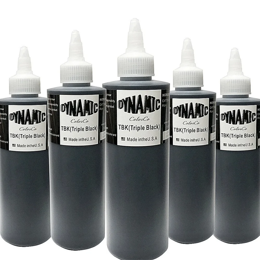 Conjunto de Tinta de Tatuagem Semi Permanente Suprimentos Dinâmicos de Pigmentos, Design Frágil, Alta Qualidade, 8oz, 240ml