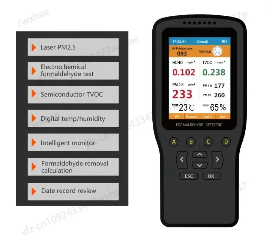 Formaldehyde detector Home instrument Professional new house formaldehyde indoor test air quality