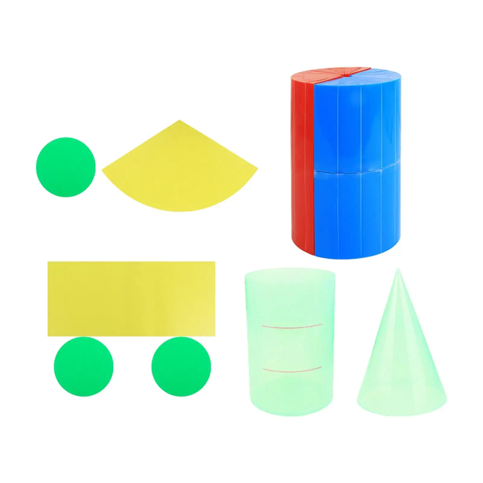 Geometric Shapes Blocks Educational Toy Surface Area Math Holiday Gifts