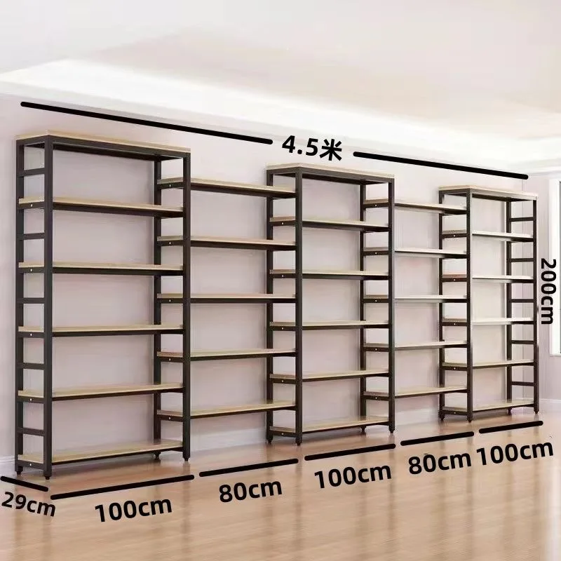 Product Shelf Display Rack Supermarket Container Shelf Display Rack Multi-layer Shoe Store Sample Cosmetics Bag Display Cabinet