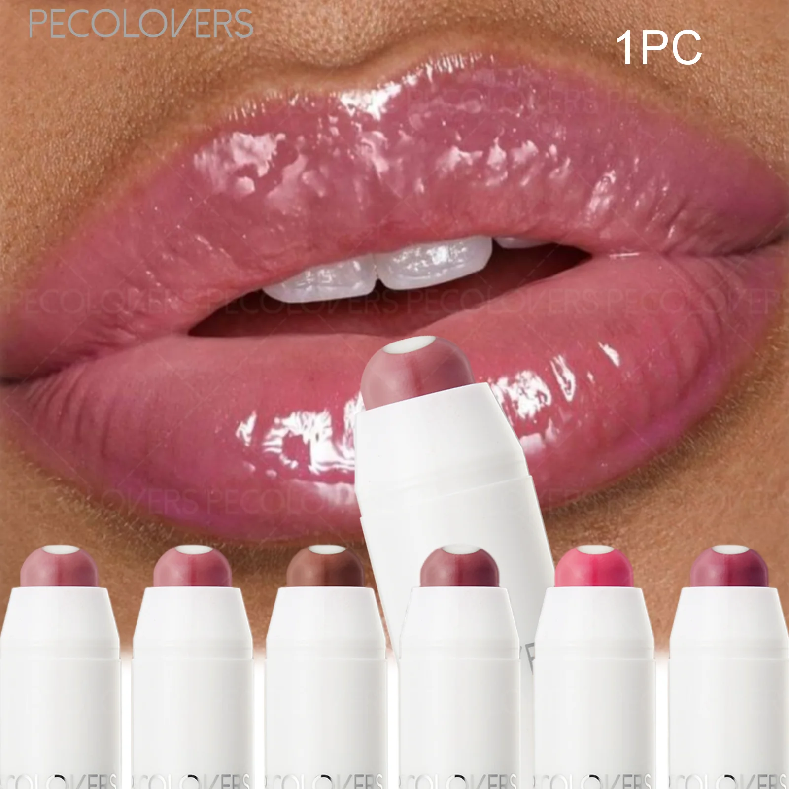 Long Lasting Matte Lipstick,Waterproof, Smooth Sandwich Lip Gloss,Easy To Color