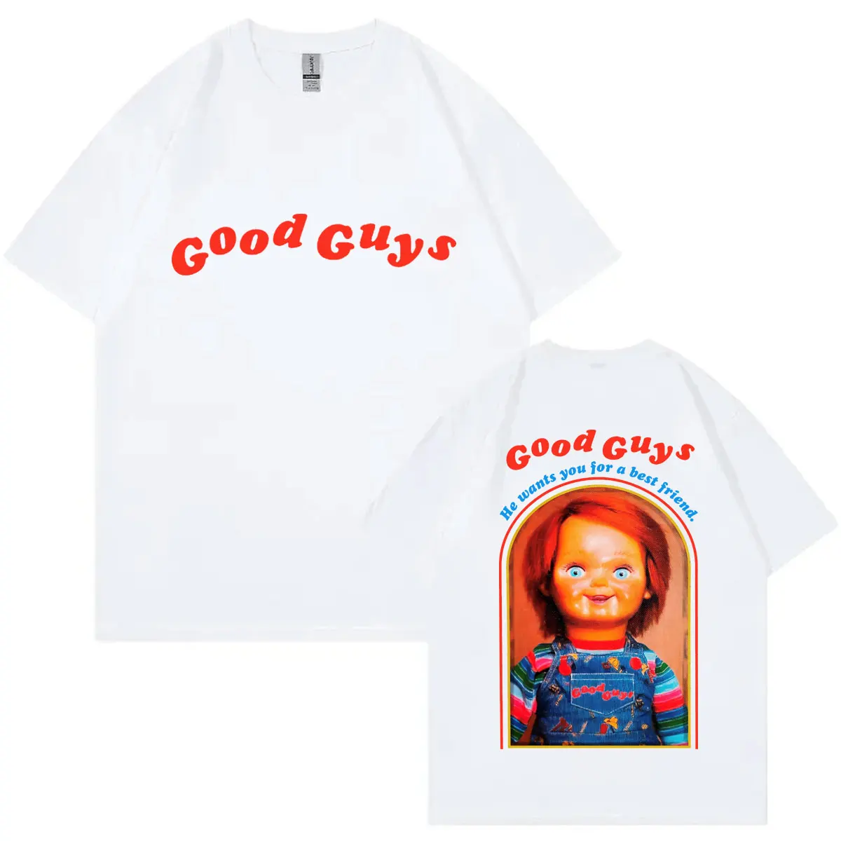 American Film Child\'s Play Chucky Graphic T Shirts Men Women Gothic Fashion Y2k T-shirt Summer High Quality Pure Cotton T-shirts