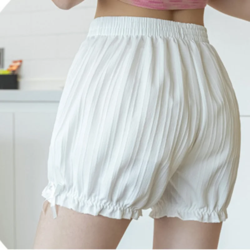 Kawaii Lolita Shorts Frauen Mädchen atmungsaktive Schlüpfer Sicherheit kurze Hosen einfarbig plus Größe Vintage Bloomers Kürbis Höschen