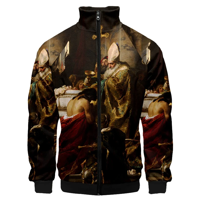 Jesus Love Every Christian 3D Printing Jacket Spring Fashion Jesus Pattern Men's Women's Long Sleeve Casualcoats Ropa Hombre