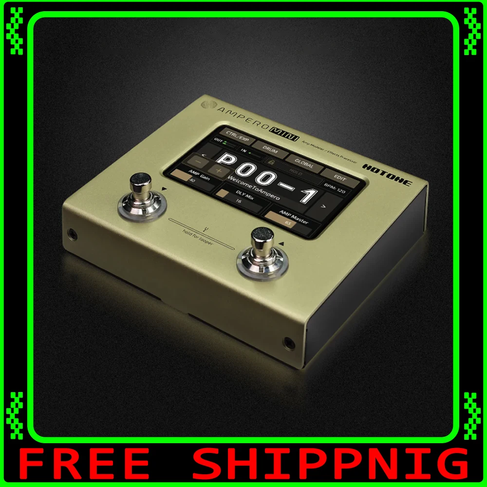 

HOTONE Ampero Mini MP-50 гитарный бас-усилитель моделирование мультиэффект стерео OTG USB аудио подарки