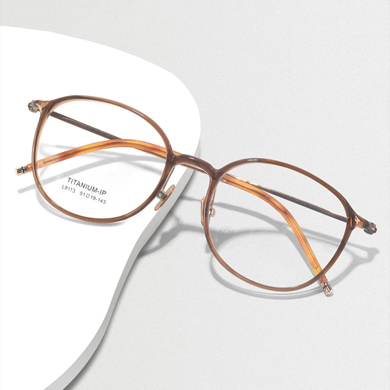 

New Women Pure Titanium Ultralight Anti Blue Light Reading Glasses Men Hyperopia Spectacles Presbyopic Gafas Custom Prescription