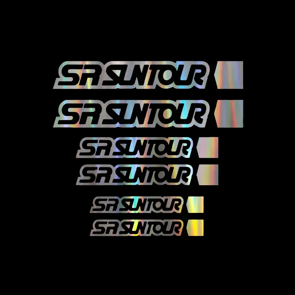 SR Suntour Suspension Fork Replacement Vinyl Stickers, MTB Bike Decal for Mountain Bike Front Fork Decor