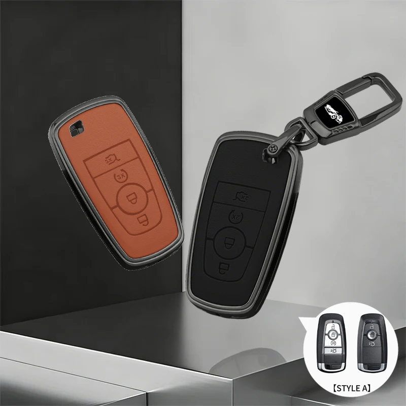 Funda protectora de metal para llave de coche, para Ford Explorer Mustang Fusion Escape F150 F250 F350 F450 F550 Ford Raptor 2020 2021