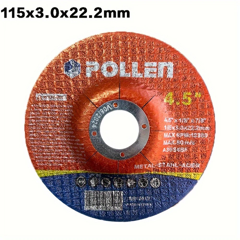 

4-1/2 дюйма 115 мм отрезной диск по металлу, полимерный шлифовальный круг для нержавеющей стали, железная угловая шлифовальная машина, режущее полотно циркулярной пилы