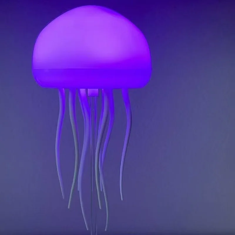 New creative intelligent voice-activated jellyfish light suspension colorful ambient light pendant light bedroom