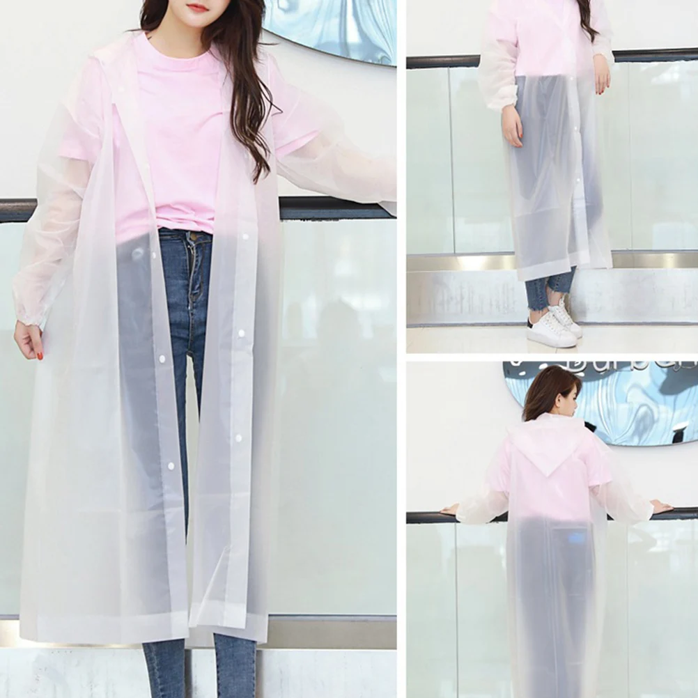 

3Pcs Thicken Raincoat Hooded Poncho Portable Raincoat Portable Waterproof Outdoor Camping Travel Emergency Supplies