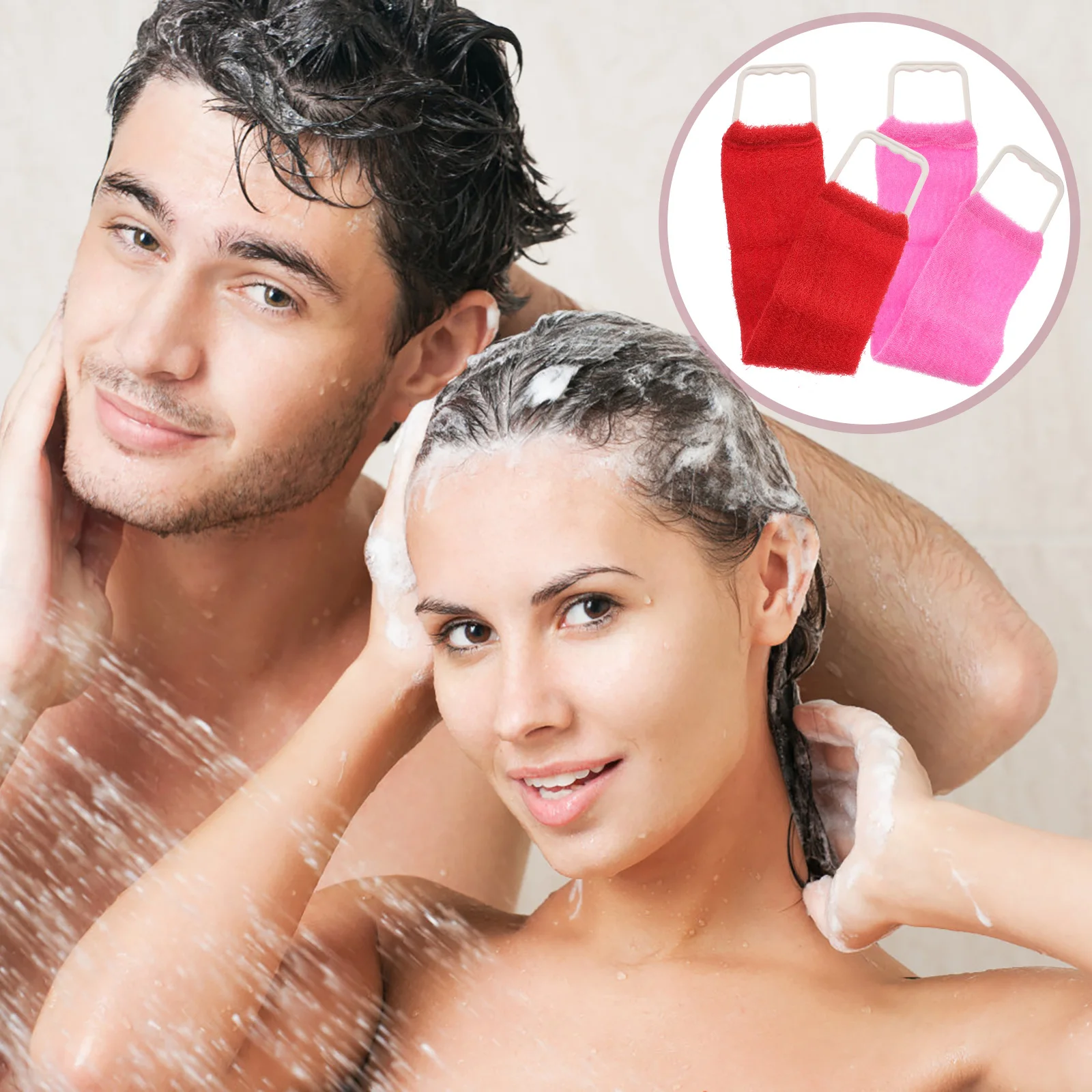 

Bath Scrubber Massage Towel for Men Women Premium Material Removes Dead Skin Back Belt Shower Rub