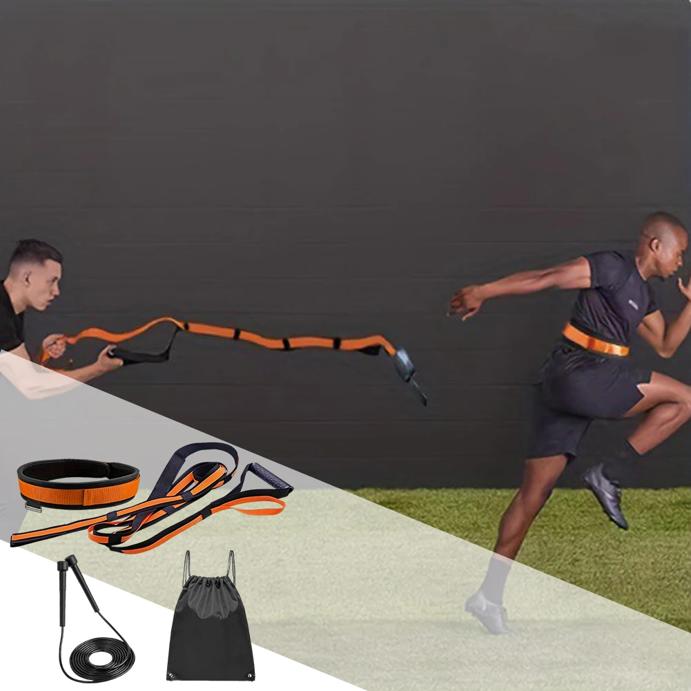 مجموعة أدوات تدريب سرعة الرشاقة، حزام مقاومة رياضي، حبال توتر للتدريب على السرعة، حبل سحب لكرة السلة وكرة القدم