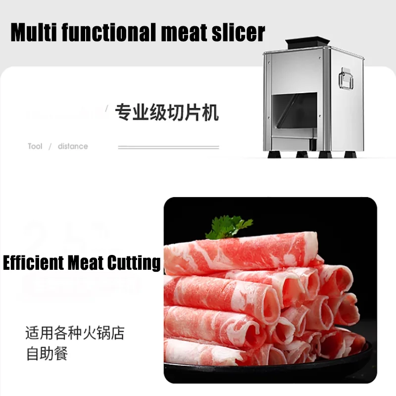 

2025 Cheap Price Electric Small Portable Chicken Meat Slicer Machine Beef Strip Cutter Cutting Machine with High Quality