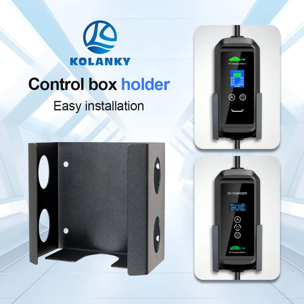 

Kolanky Mobile Eletric Vehicle EV Зарядное устройство Wallbox Управление Железный держатель Простая установка