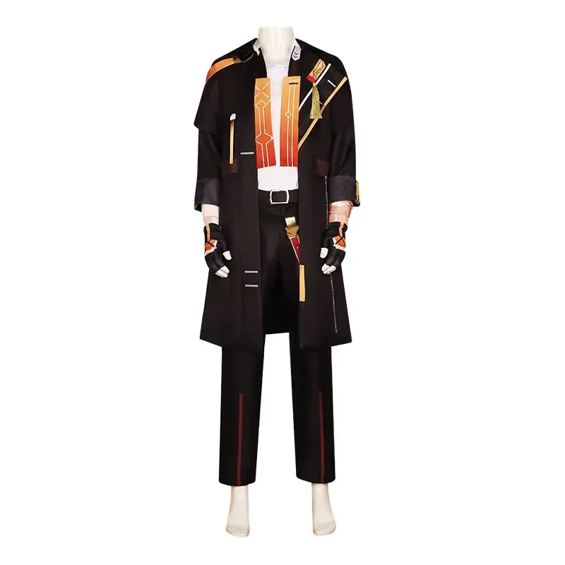 2023 Star rail spotlight adult mens shirt coat pants wig suits Halloween carnival cosplay costume cx7541s;2,k'5,t;8.