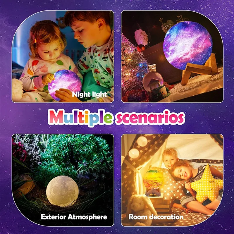 A64Z Verf je eigen maanlampkit DIY 3D Space Moon Nachtlampje Maanlamp Kit Knutselset Kunst en ambachten voor kind
