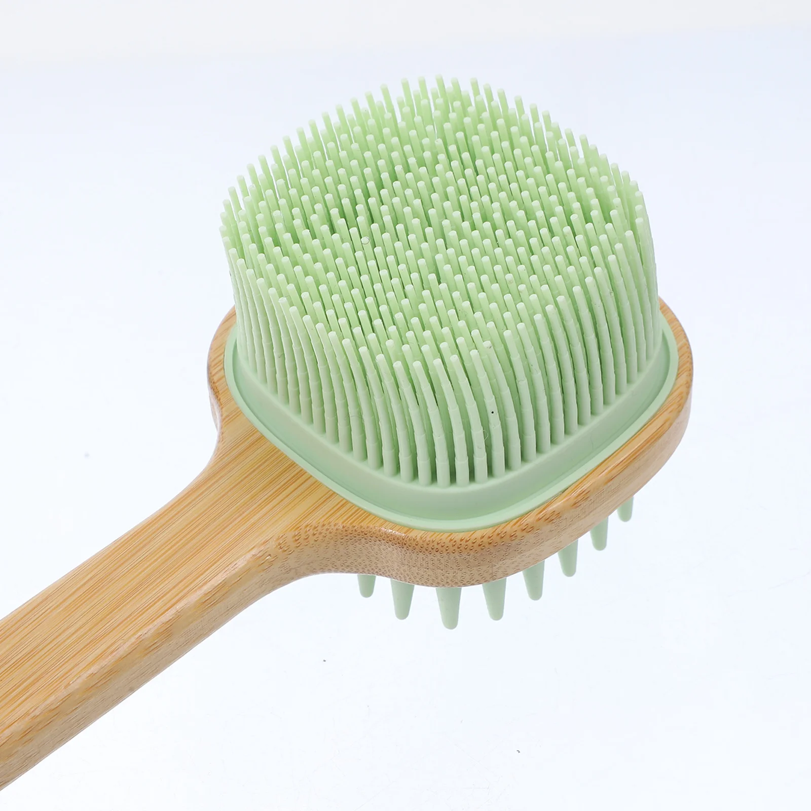 

Shower Back Scrubber Long Handle Silicone Body Scrubber Bath Brush Exfoliating Practical Daily Use Shower Body Brush