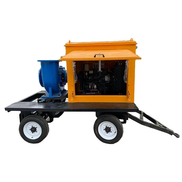 Flood Control Pump Truck Diesel Engine Emergency Rescue Drainage Vacuum-Assisted Self-Priming Mobile Operation High Flow Rate