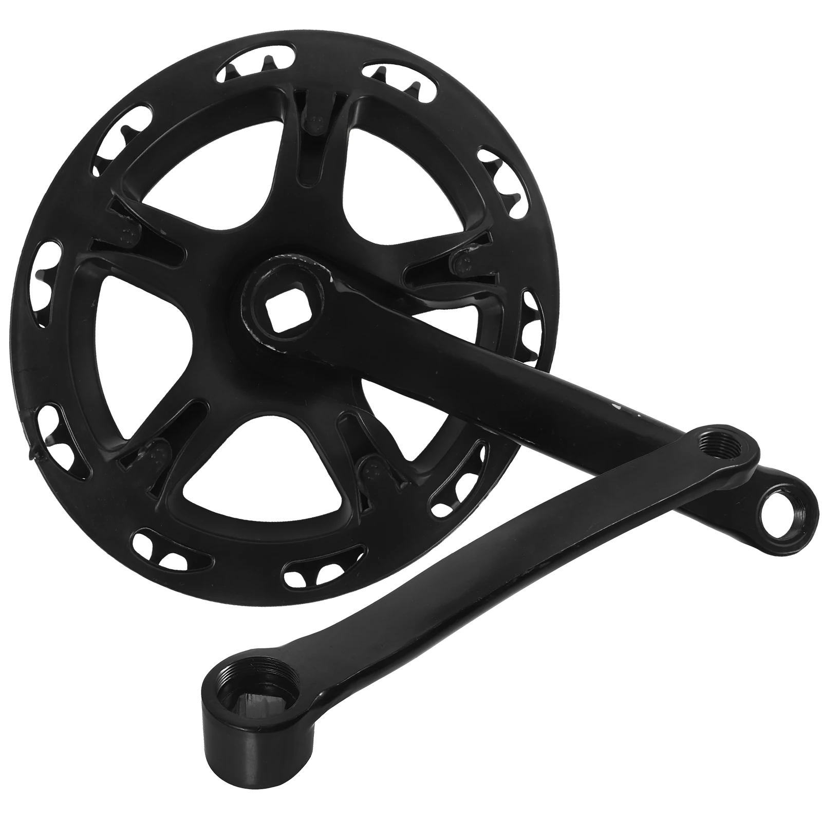 

Bicycle Crank Set 40 Teeth Black Square Chainring Replaceable Sturdy Steel Bike Crank Arm Tools Accessories Part Repair