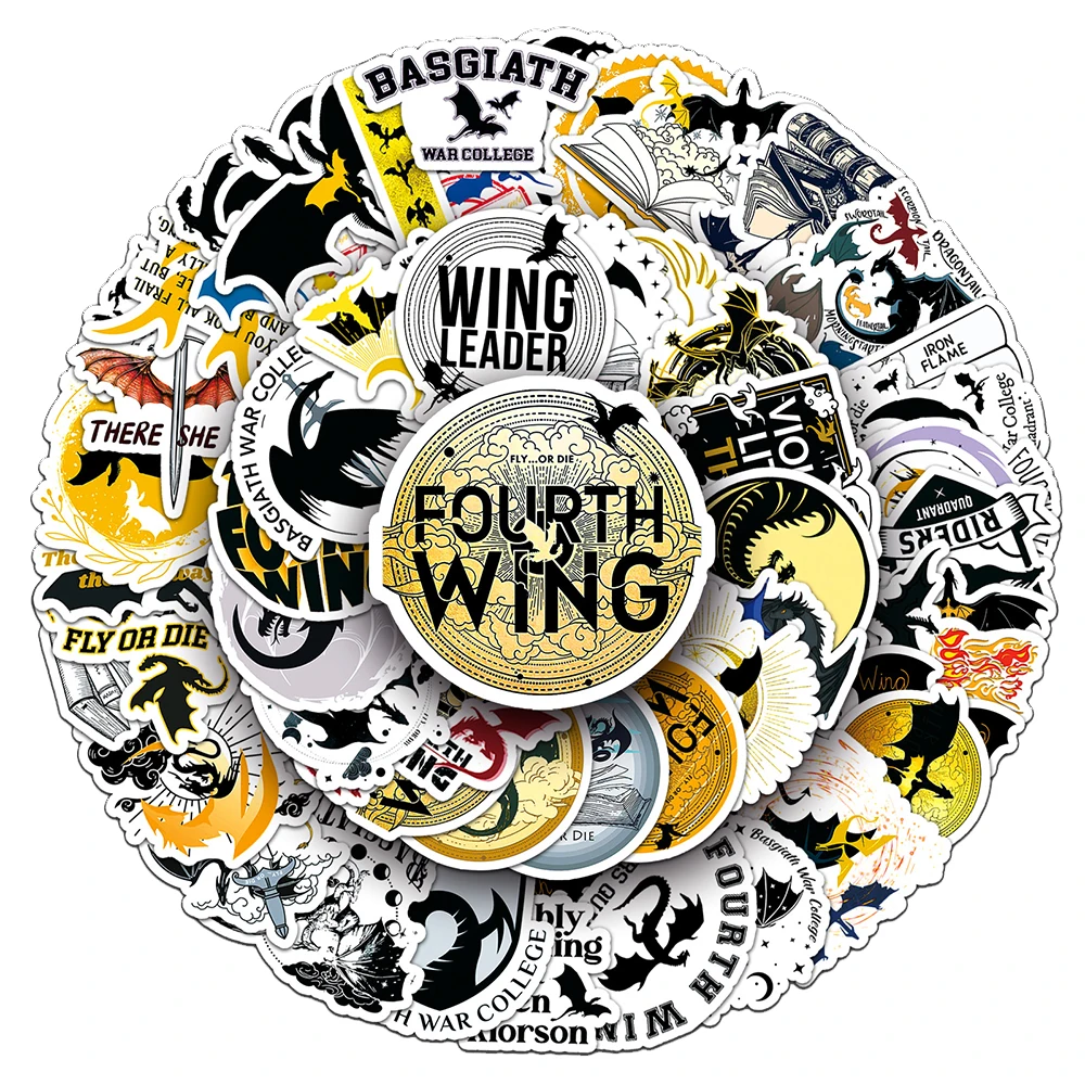 10/30/50 قطعة الجناح الرابع التنين ملصقات الكرتون الشارات لأجهزة الكمبيوتر المحمول الأمتعة القرطاسية مقاوم للماء كول الكرتون ملصق حزم #5