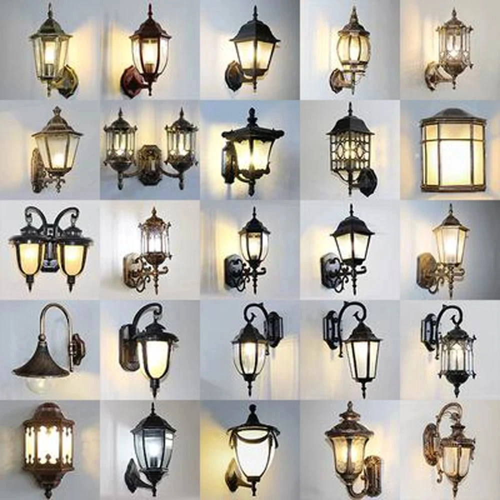 

Outdoor Wall Lamp Aisle Balcony LED Waterproof Staircase Corridor Outdoor Wall Courtyard Garden European Style Wall Light