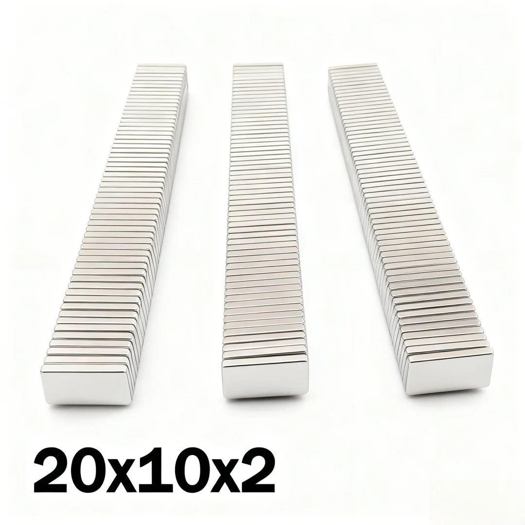 20x10x2mm Super Strong Magnet N35 Block Magnetic NdFeB Neodymium Magnet Powerful Disc imanes Refrigerator Magnets