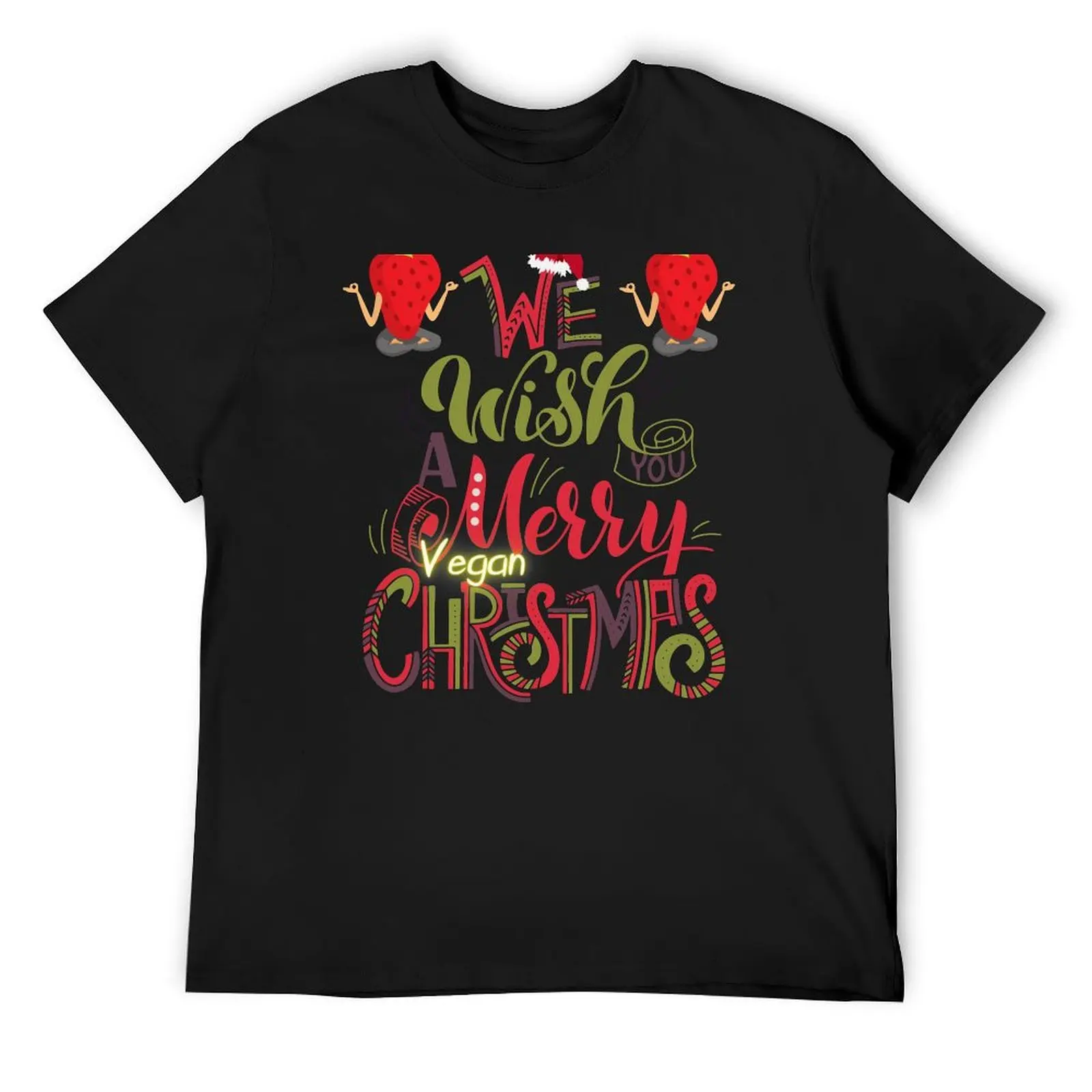 

Merry Vegan Christmas T-Shirt tshirts personalised plus sizes T-shirts man vintage luxury clothes men