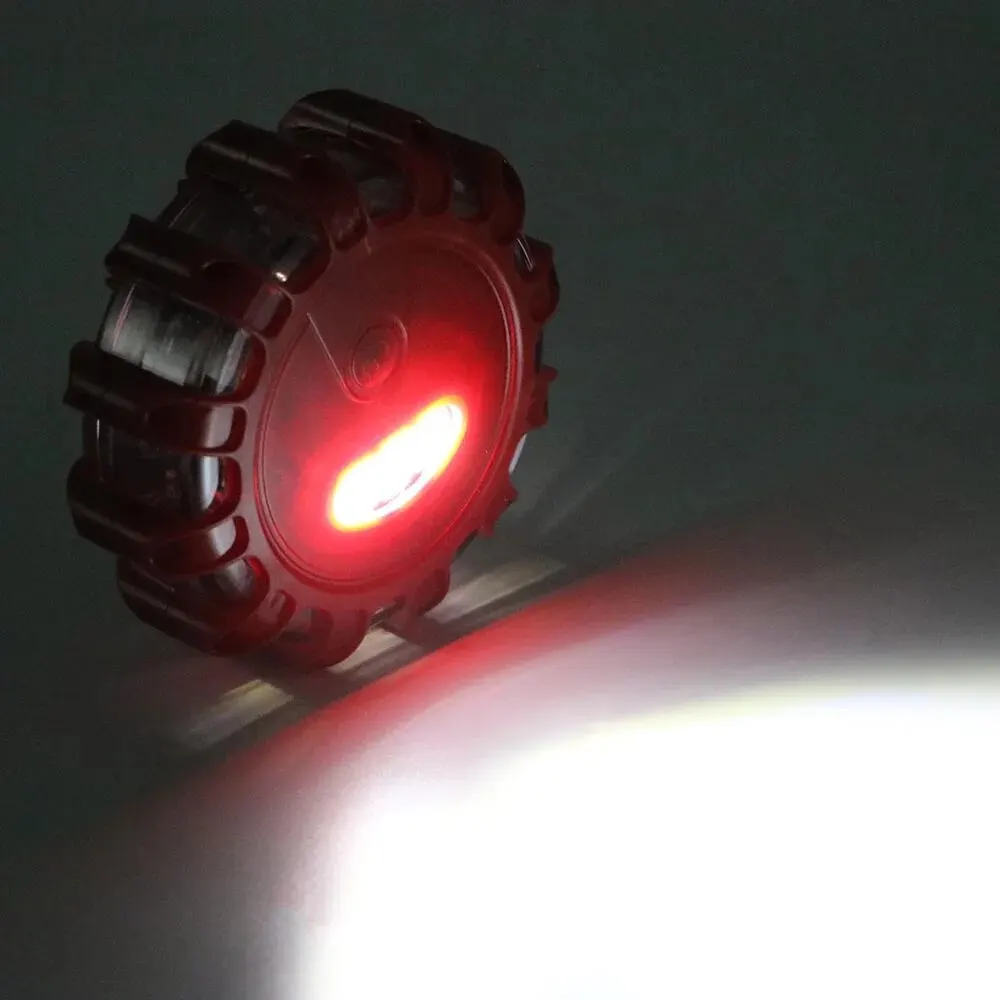 LED Emergency Car Lights Safety Barricade Light Emergency Strobe Flashing Warning Lamp Round Warning Beacon Car Accessories