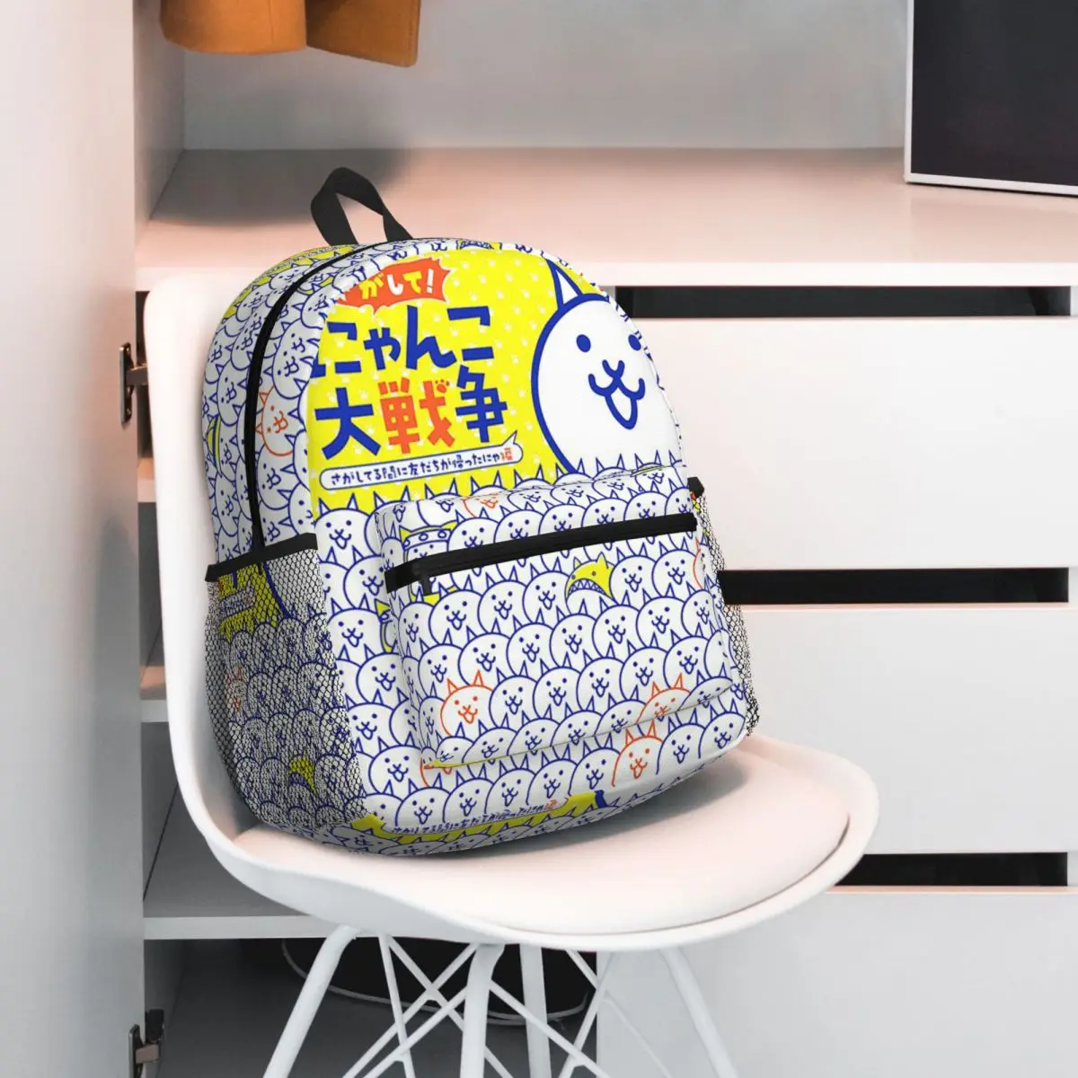 

Студенческий рюкзак Battle Cats, школьная сумка, походный дорожный рюкзак для мальчиков и девочек, модная сумка для книг, сумки на плечо