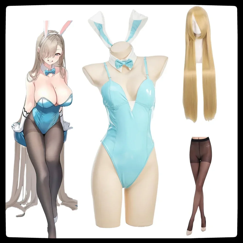 

Itinose Asena CC Secret Service Cosplay Anime The Animation Costume Wig Game Blue Archive Sexy Bunny Girl