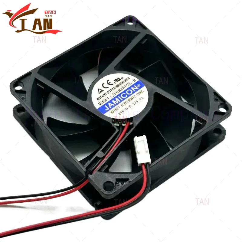 

ДЛЯ Jamicon JF0825B2S-R DC 24 В 0,17 А 80x80x25 мм 2-проводной охлаждающий вентилятор для сервера TAN