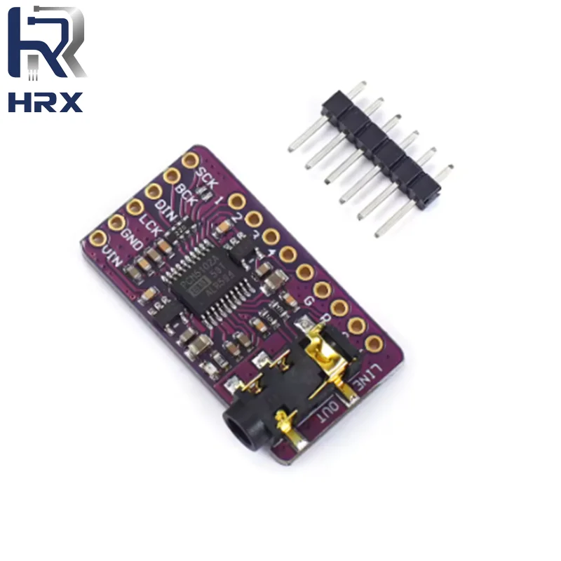 Interface I2S PCM5102A DAC Decoder GY-PCM5102 I2S Player Module pHAT Format Board Digital PCM5102 Audio Board