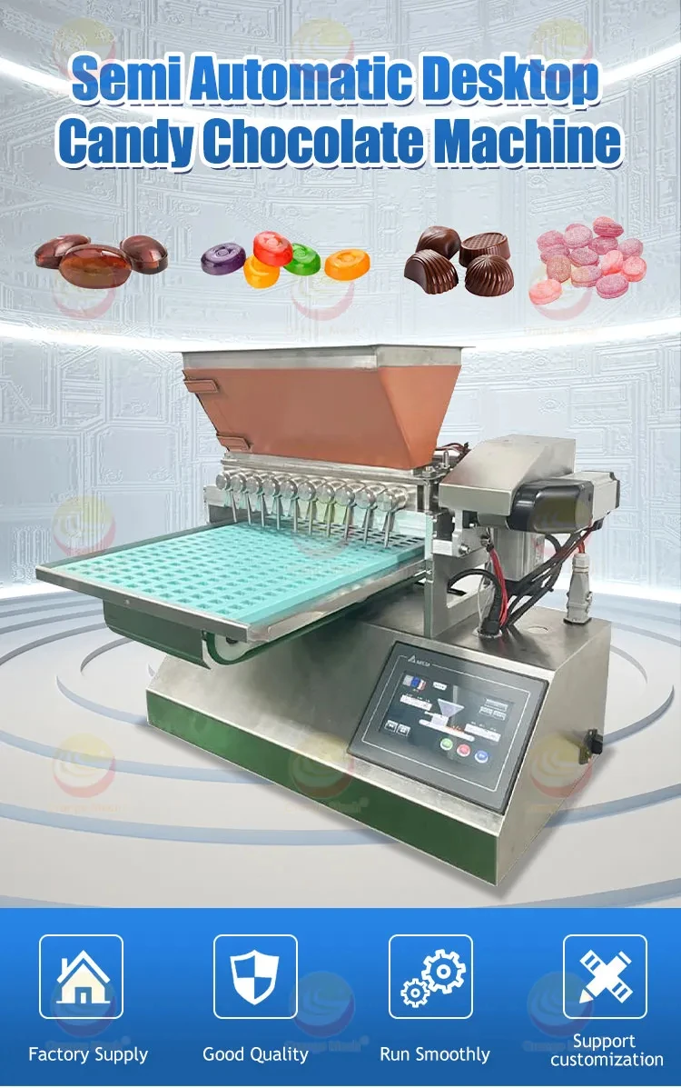 Chocolate Jelly Bean Lollipop Gummy Caramel Candy Depositor Machine