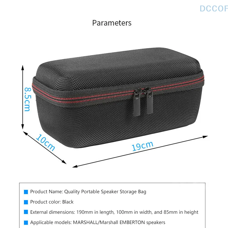 Bluetooth Speaker Storage Box Travel Waterproof And Shockproof Eva Data Cable Headphone Storage Bag Suitable For Marshall