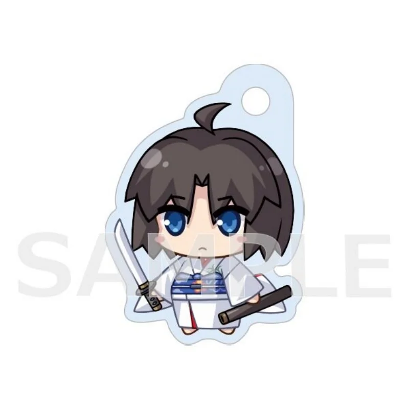 FateGrand Order 6CM Double Sided Printed Acrylic Keychain Cute Figure Key Ring Backpack Hanging Ornament Birthday