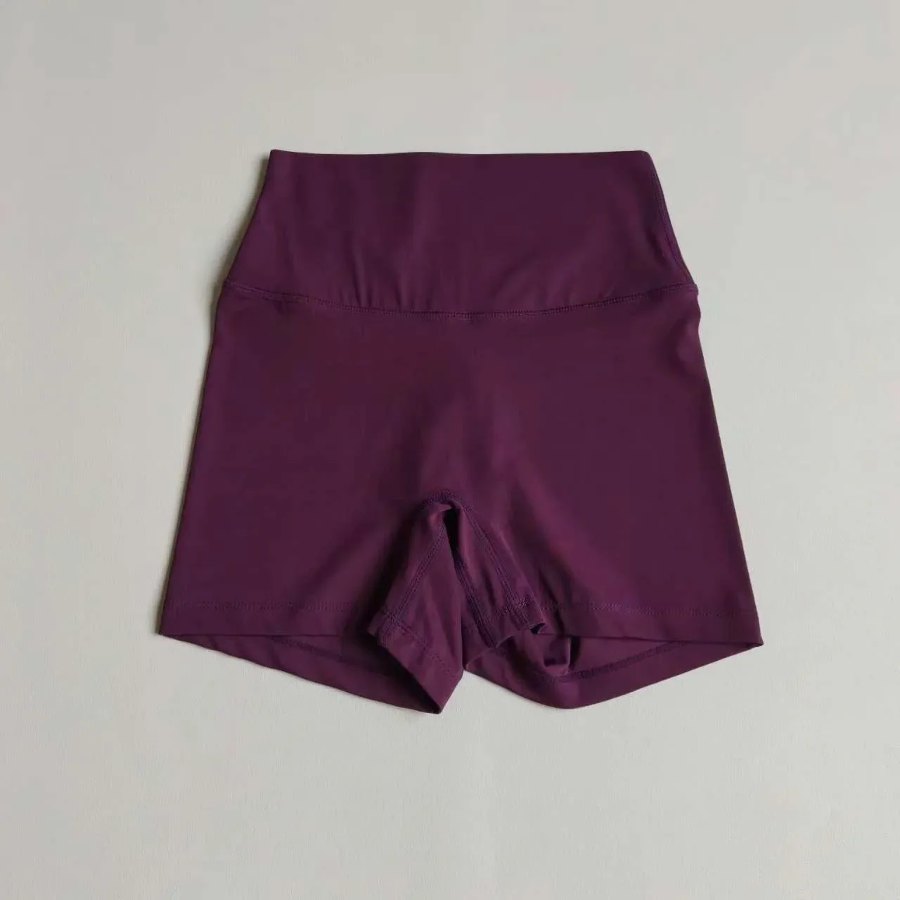 High-Waisted Nude Skin-Friendly Yoga Shorts Hip Lifting Tights Breathable Quick Dry Summer Running Fitness Hot Pants Training
