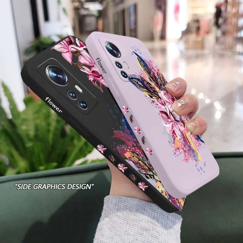 Violent Style Flowers Etui na telefon do Xiaomi Mi 14T 14 13 13T 12 11 Ultra 10 11T 10T 9T Pro Lite Poco F5 F4 X4 M4 Pro 4G 5G GT