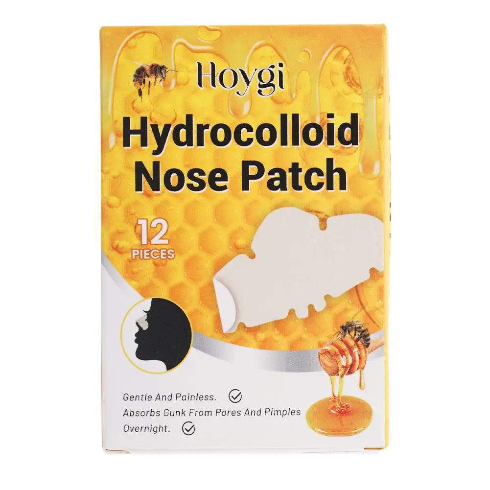 لاصقة أنف غروانية مائية لإزالة الرؤوس السوداء والبثور ، بقع امتصاص البثور ، غطاء غرواني مائي ، 12: لكل مجموعة