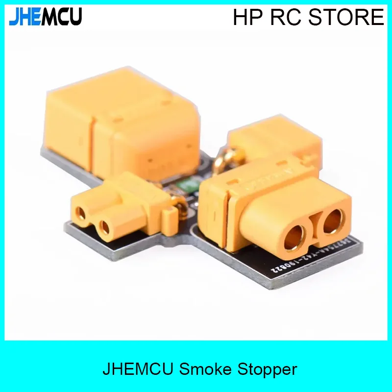 JHEMCU Smoke Stopper XT30 XT60 Male Female 1-6S Self-healing Resettable Fuse Smoke Test Tool for RC Model FPV Drone Boat Pasrt