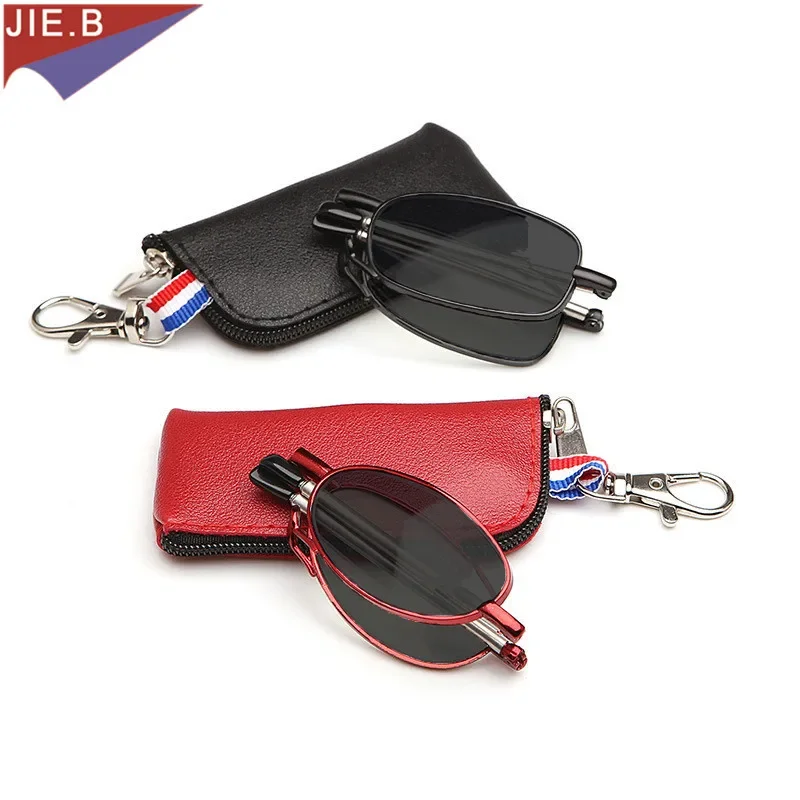 

2025 New Photochromic Folding Reading Glasses Fashion Men and Women Portable Presbyopia 0 +0.25 +0.50 +0.75 +1.00 To +4.00