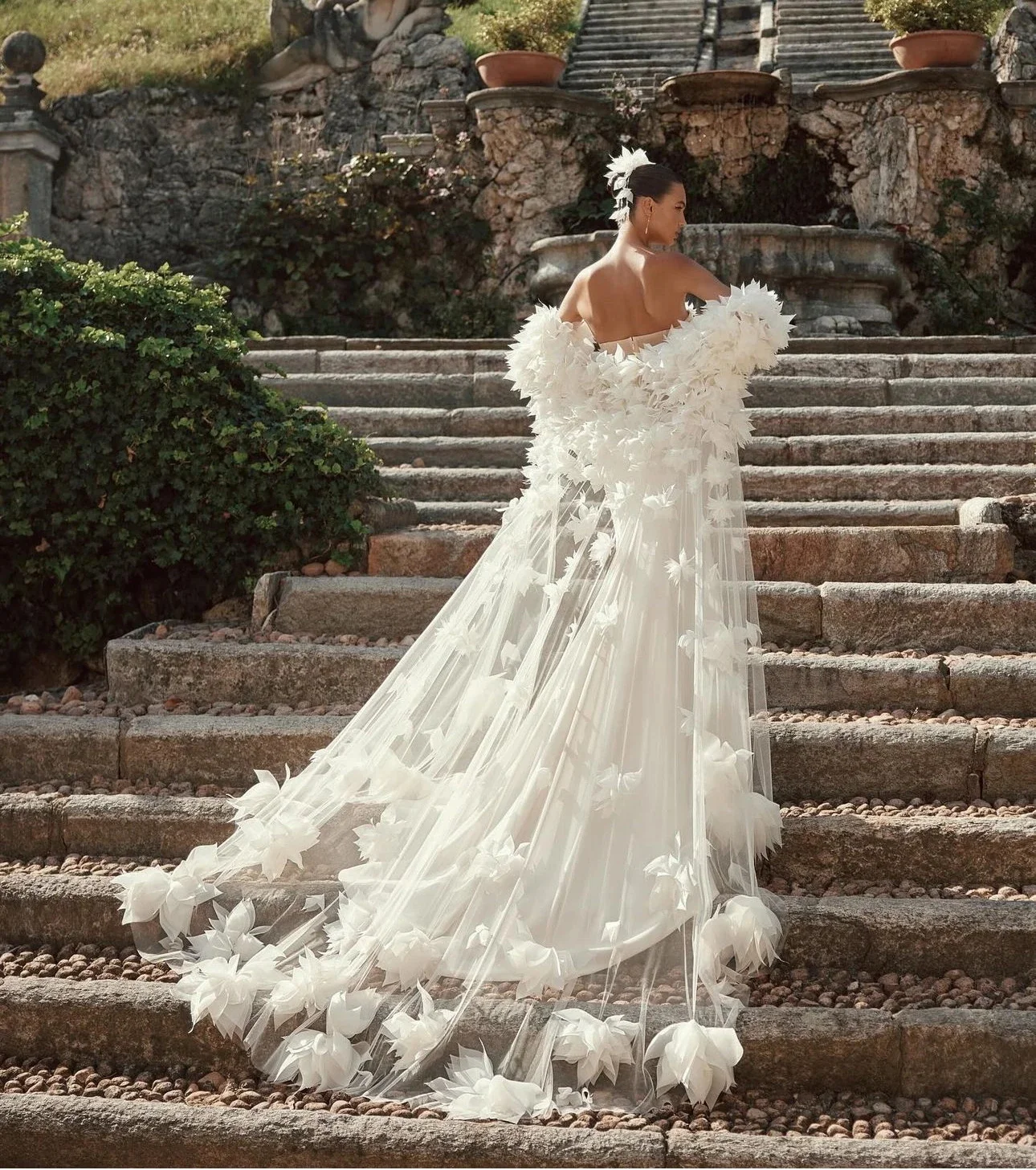 3D Floral Bridal Wrap Robes Customized Long Women Dresses Photo shoot Maternity Dressing Gowns for Photography